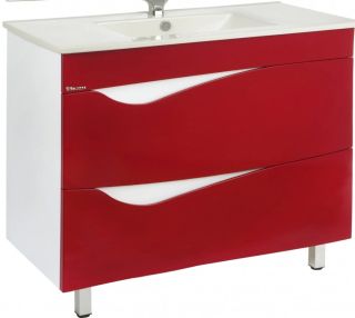 Тумба под раковину Bellezza Эйфория 105см красный 00000010219